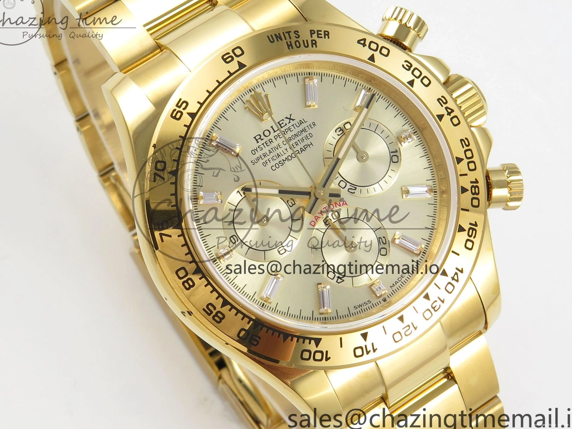 AAA Replica Watches Edition 126508 (Gain Casual Best SH4131 1:1 Weight) 305 Crystal On Dial Bracelet V6 Markers YG YG QF Daytona YG 1219